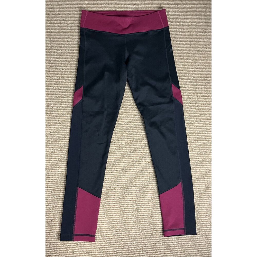 Adidas Women's Climalite Pant Legging Black Red Size S Stretch